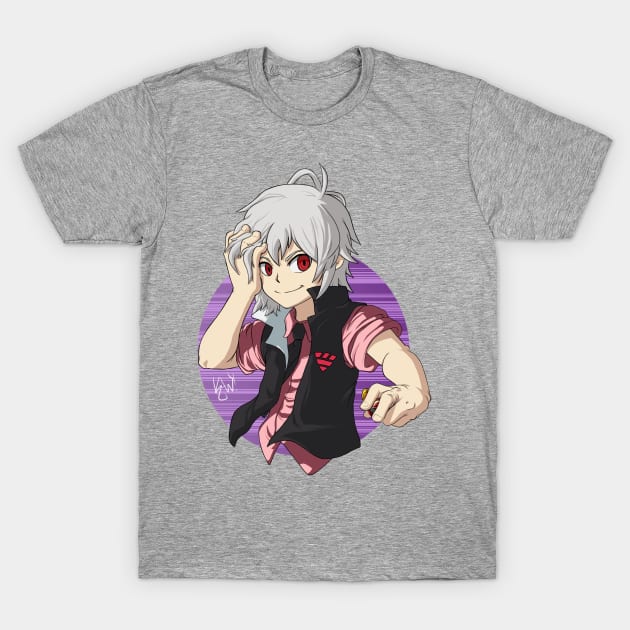 Shu Kurenai from Beyblade Burst T-Shirt by Kaw_Dev